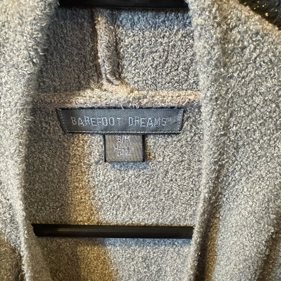 Barefoot Dreams Gray Cardigan Soft Open Front Sweater - Picture 2 of 3